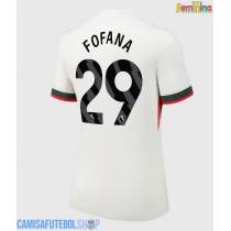 Camisa de time de futebol Chelsea Wesley Fofana #29 Replicas 2º Equipamento Feminina 2025-26 Manga Curta